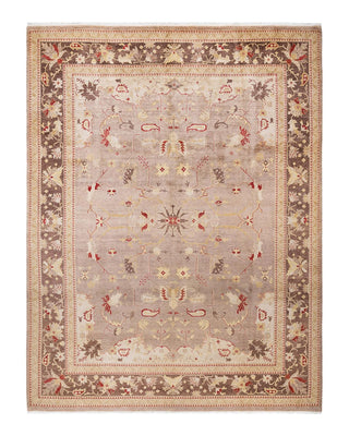 Contemporary Eclectic Beige Wool Area Rug 9' 4" x 12' 2" - Solo Rugs