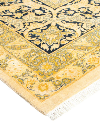 Traditional Mogul Ivory Wool Area Rug 8' 1" x 9' 10" - Solo Rugs