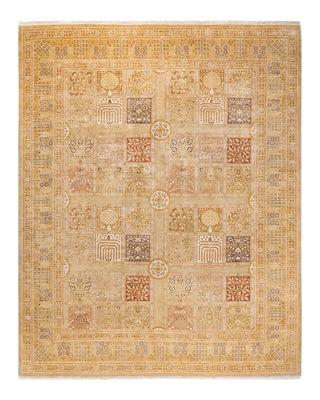 Traditional Mogul Ivory Wool Area Rug 8' 1" x 10' 0" - Solo Rugs