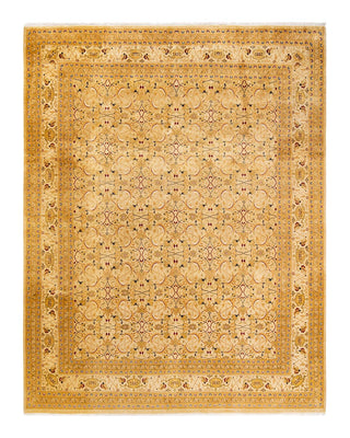 Traditional Mogul Ivory Wool Area Rug 8' 2" x 10' 4" - Solo Rugs