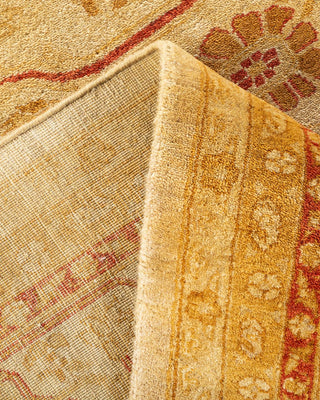 Traditional Mogul Ivory Wool Area Rug 8' 3" x 10' 1" - Solo Rugs