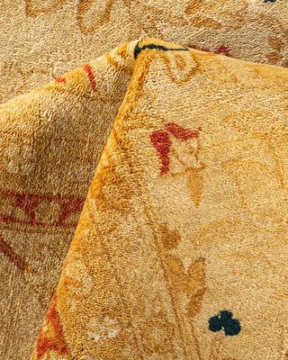 Traditional Mogul Ivory Wool Area Rug 8' 3" x 10' 1" - Solo Rugs