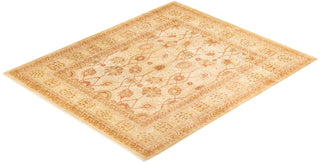 Traditional Mogul Ivory Wool Area Rug 8' 5" x 10' 1" - Solo Rugs