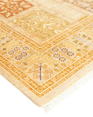 Traditional Mogul Ivory Wool Area Rug 3' 1" x 4' 8" - Solo Rugs