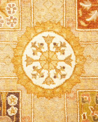 Traditional Mogul Ivory Wool Area Rug 3' 1" x 4' 8" - Solo Rugs