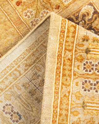 Traditional Mogul Ivory Wool Area Rug 3' 1" x 4' 8" - Solo Rugs