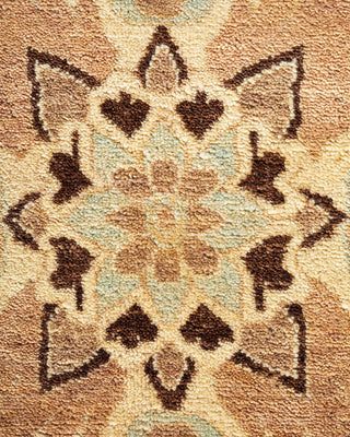 Traditional Mogul Ivory Wool Area Rug 9' 2" x 11' 9" - Solo Rugs