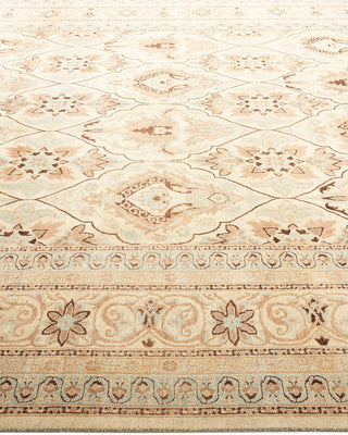 Traditional Mogul Ivory Wool Area Rug 9' 2" x 11' 9" - Solo Rugs