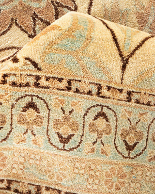 Traditional Mogul Ivory Wool Area Rug 9' 2" x 11' 9" - Solo Rugs