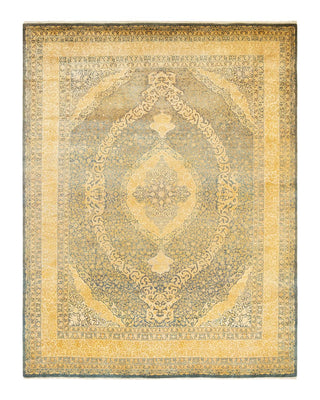 Traditional Mogul Gray Wool Area Rug 8' 1" x 10' 5" - Solo Rugs