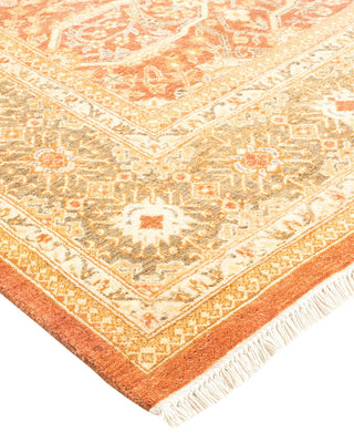Traditional Mogul Brown Wool Area Rug 6' 2" x 8' 10" - Solo Rugs