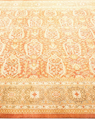 Traditional Mogul Brown Wool Area Rug 6' 2" x 8' 10" - Solo Rugs