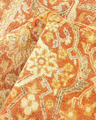 Traditional Mogul Brown Wool Area Rug 6' 2" x 8' 10" - Solo Rugs