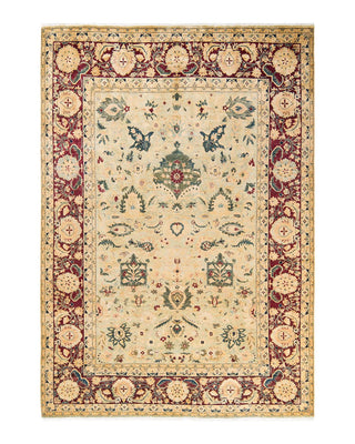 Mogul, One-of-a-Kind Hand-Knotted Area Rug - Green, 6' 0" x 8' 8" - Solo Rugs