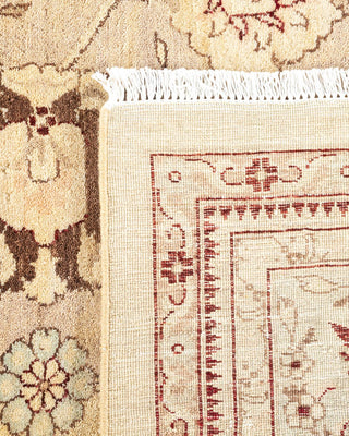 Traditional Mogul Ivory Wool Area Rug 9' 4" x 12' 1" - Solo Rugs