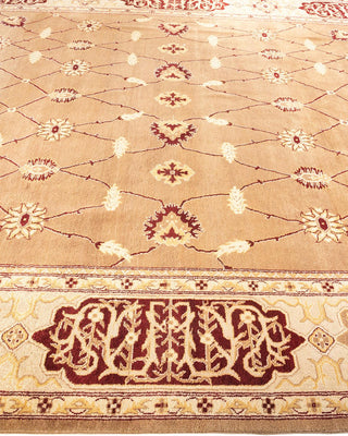 Contemporary Eclectic Beige Wool Area Rug 9' 1" x 11' 10" - Solo Rugs