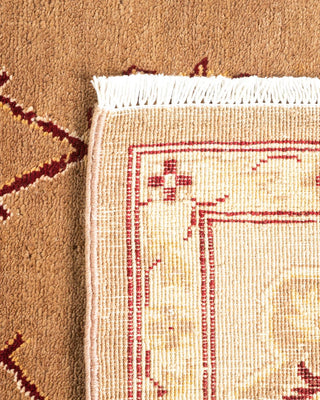 Contemporary Eclectic Beige Wool Area Rug 9' 1" x 11' 10" - Solo Rugs