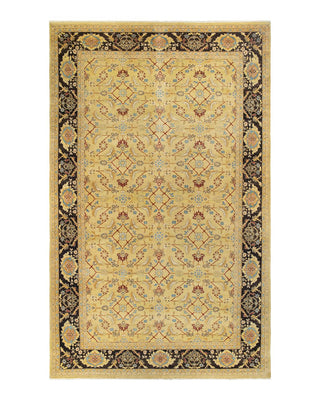 Contemporary Eclectic Green Wool Area Rug 10' 2" x 15' 10" - Solo Rugs