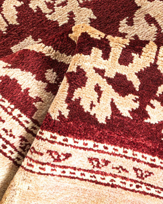 Contemporary Eclectic Red Wool Area Rug 3' 3" x 5' 1" - Solo Rugs