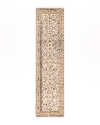 Traditional Mogul Ivory Wool Runner 2' 8" x 10' 3" - Solo Rugs