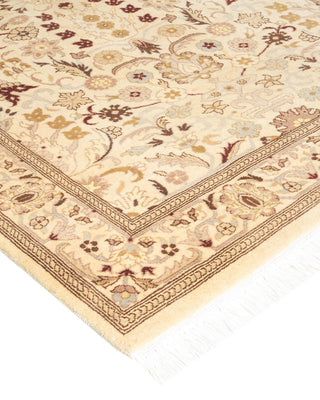 Traditional Mogul Ivory Wool Area Rug 3' 2" x 5' 3" - Solo Rugs