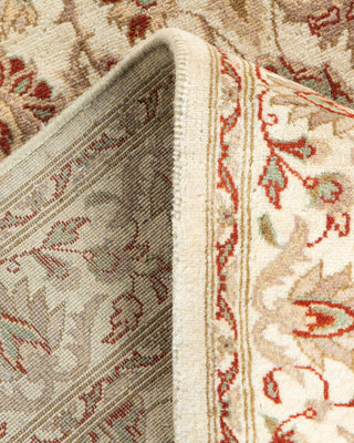 Traditional Mogul Ivory Wool Area Rug 3' 2" x 5' 2" - Solo Rugs
