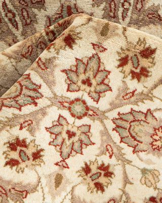 Traditional Mogul Ivory Wool Area Rug 3' 2" x 5' 2" - Solo Rugs