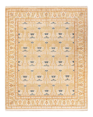 Traditional Mogul Ivory Wool Area Rug 8' 3" x 10' 2" - Solo Rugs
