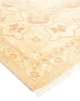 Contemporary Eclectic Ivory Wool Area Rug 9' 1" x 11' 7" - Solo Rugs