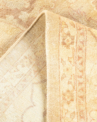 Contemporary Eclectic Ivory Wool Area Rug 9' 1" x 11' 7" - Solo Rugs