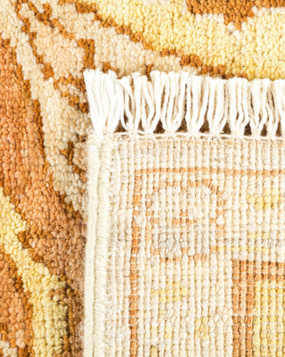 Contemporary Eclectic Ivory Wool Area Rug 6' 2" x 9' 2" - Solo Rugs