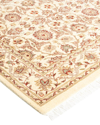 Traditional Mogul Ivory Wool Area Rug 3' 2" x 5' 2" - Solo Rugs