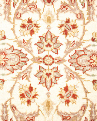 Traditional Mogul Ivory Wool Area Rug 3' 2" x 5' 2" - Solo Rugs