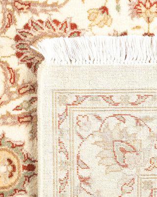 Traditional Mogul Ivory Wool Area Rug 3' 2" x 5' 2" - Solo Rugs