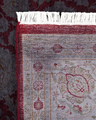 Contemporary Fine Vibrance Red Wool Area Rug 9' 2" x 12' 3" - Solo Rugs