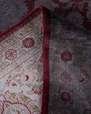 Contemporary Fine Vibrance Red Wool Area Rug 9' 2" x 12' 3" - Solo Rugs