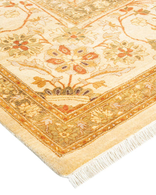 Traditional Mogul Ivory Wool Area Rug 8' 2" x 10' 4" - Solo Rugs