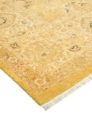 Traditional Mogul Green Wool Area Rug 8' 1" x 10' 7" - Solo Rugs