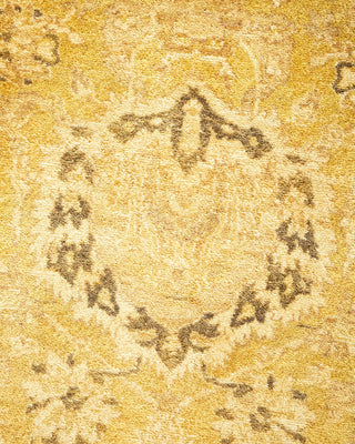 Traditional Mogul Green Wool Area Rug 8' 1" x 10' 7" - Solo Rugs