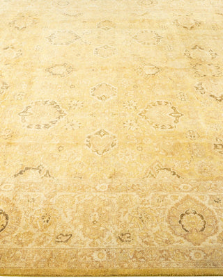 Traditional Mogul Green Wool Area Rug 8' 1" x 10' 7" - Solo Rugs