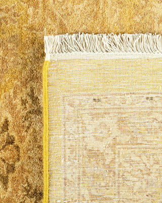 Traditional Mogul Green Wool Area Rug 8' 1" x 10' 7" - Solo Rugs