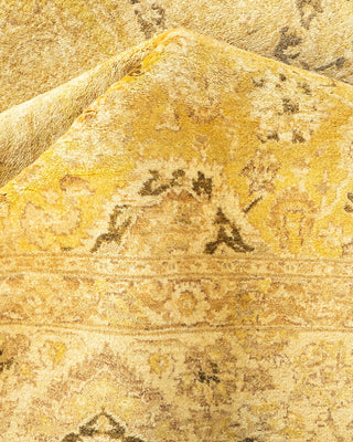 Traditional Mogul Green Wool Area Rug 8' 1" x 10' 7" - Solo Rugs