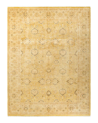 Traditional Mogul Green Wool Area Rug 8' 1" x 10' 7" - Solo Rugs