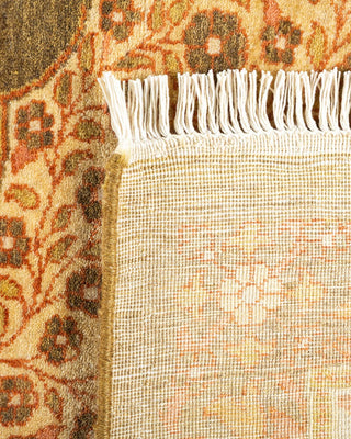 Traditional Mogul Green Wool Area Rug 8' 2" x 10' 3" - Solo Rugs