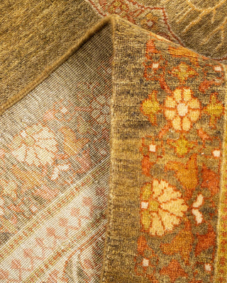 Traditional Mogul Green Wool Area Rug 8' 2" x 10' 3" - Solo Rugs