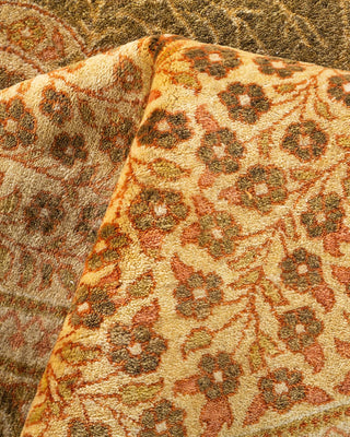 Traditional Mogul Green Wool Area Rug 8' 2" x 10' 3" - Solo Rugs