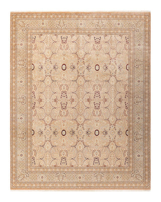 Traditional Mogul Beige Wool Area Rug 8' 2" x 10' 1" - Solo Rugs