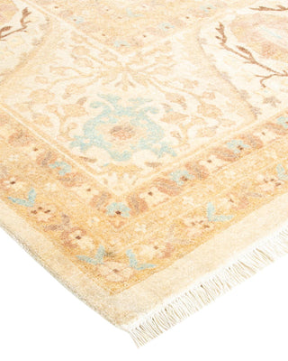 Traditional Mogul Ivory Wool Area Rug 8' 2" x 10' 5" - Solo Rugs