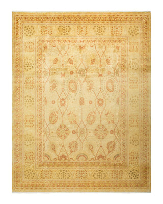 Traditional Mogul Ivory Wool Area Rug 8' 1" x 10' 4" - Solo Rugs