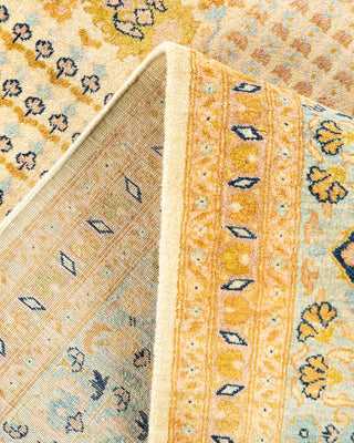 Traditional Mogul Ivory Wool Area Rug 8' 1" x 10' 6" - Solo Rugs